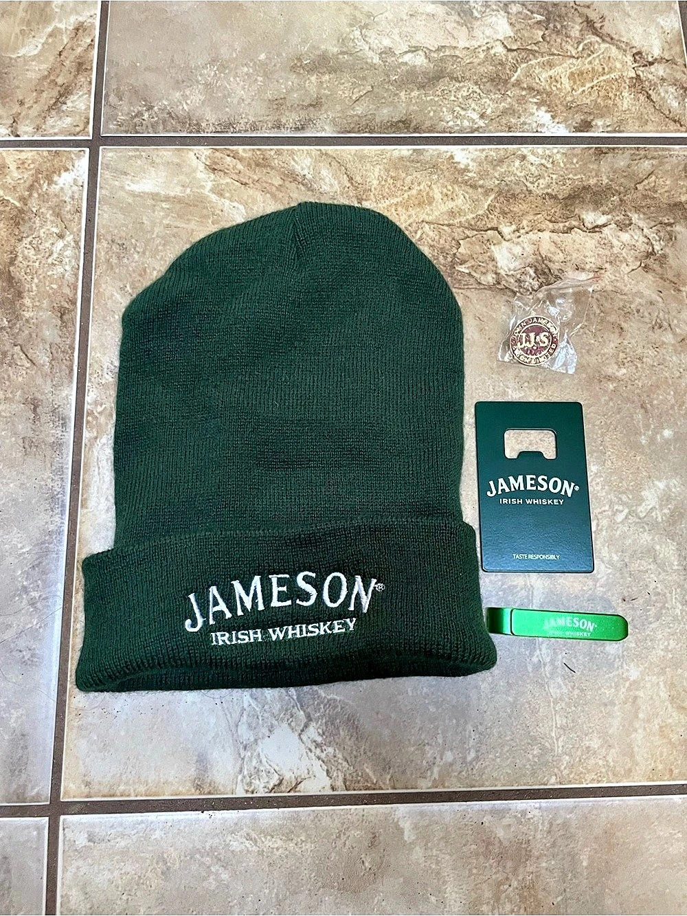 Jameson Irish Whiskey Green Beanie Barware Bundle